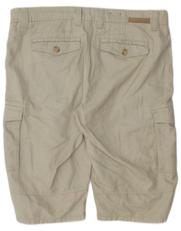 Charles Vogele Mens Mike Cargo Shorts W34 Grande Algodão Cinza