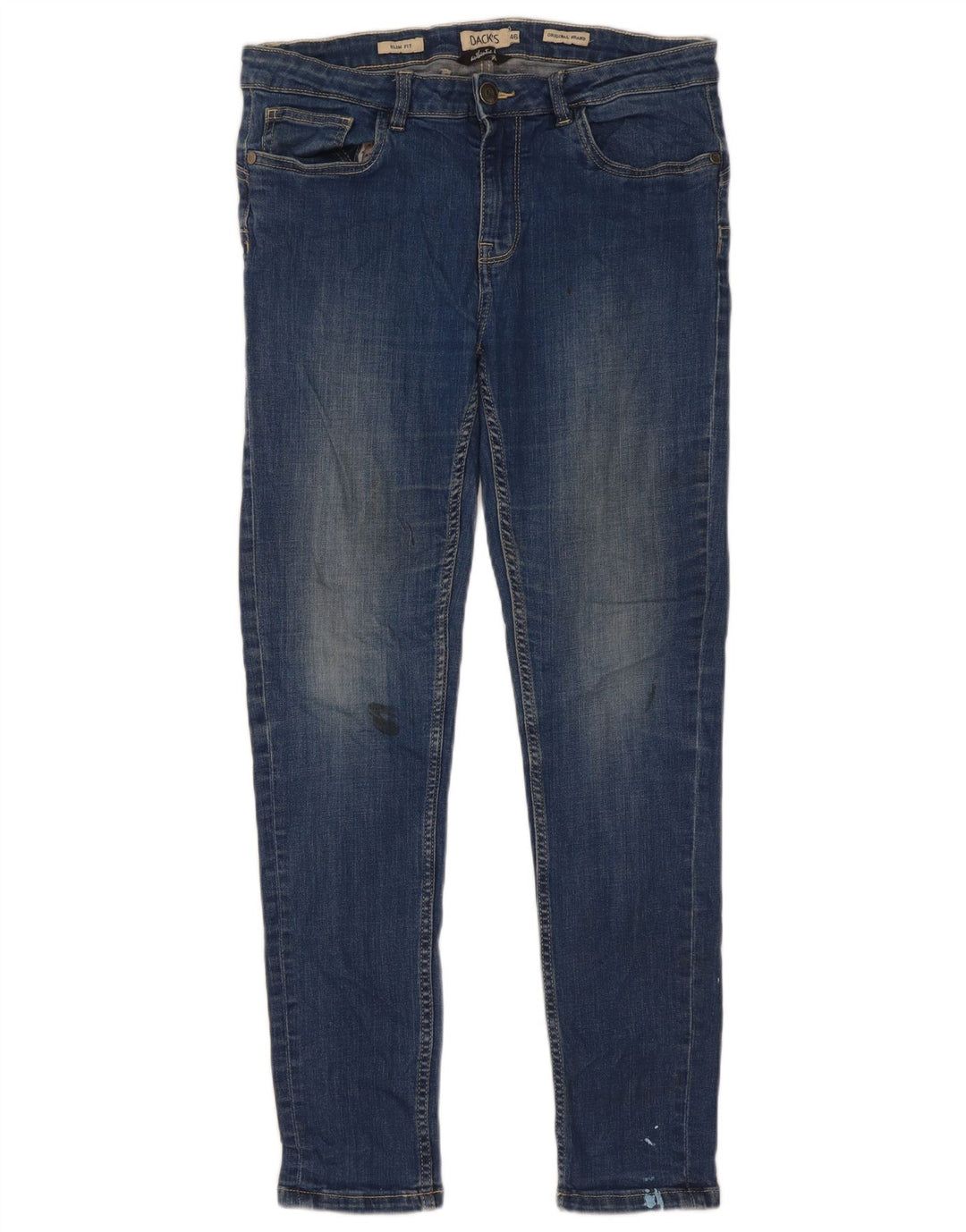 Jeans Slim Masculino Dack IT 46 Pequeno W30 L29 Azul