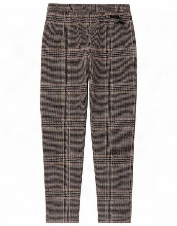 Marks & Spencer Calças casuais femininas UK 12 Médio W30 L28 xadrez cinza