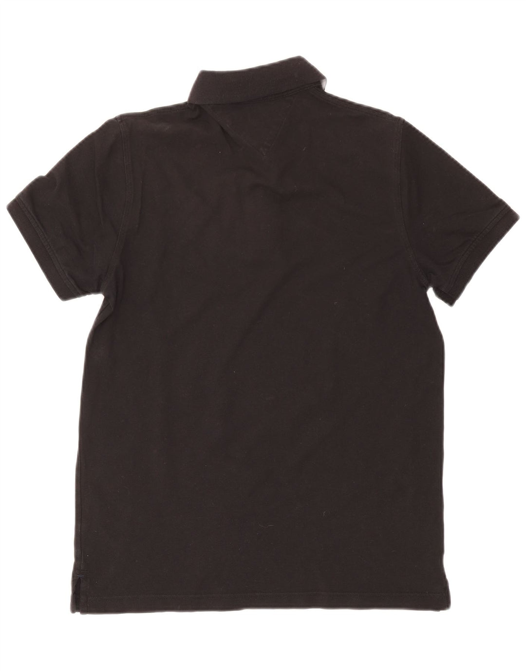 Camisa polo masculina Tommy Hilfiger de algodão preto médio