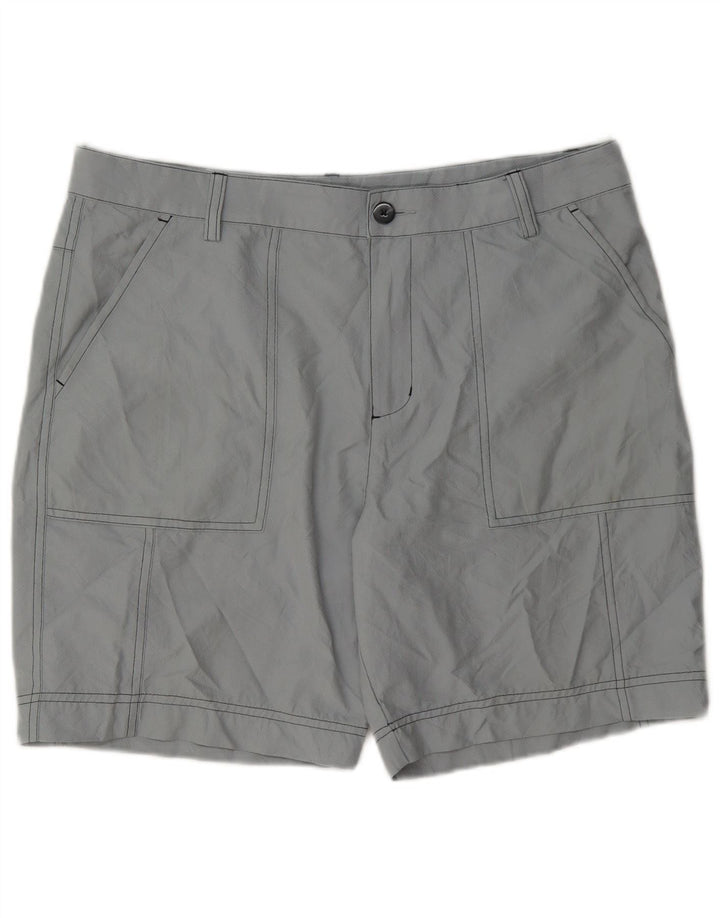 Shorts Chino Masculino Adidas W34 Grande Poliéster Cinza