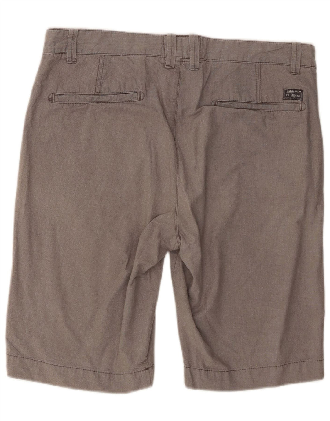 Shorts Chino masculino Woolrich W36 grande algodão cinza