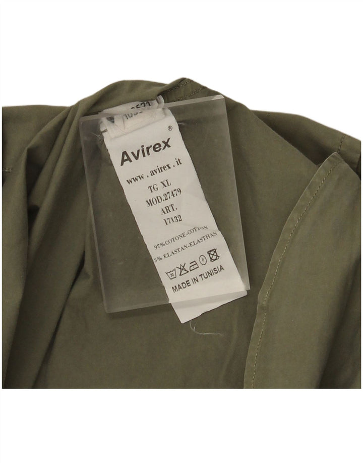 Camisa masculina Avirex XL algodão cáqui