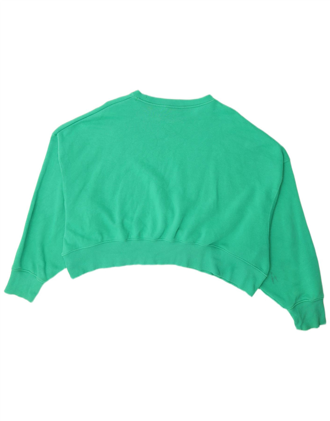 Moletom feminino Nike Oversized Graphic Crop Jumper UK 14 Médio Verde