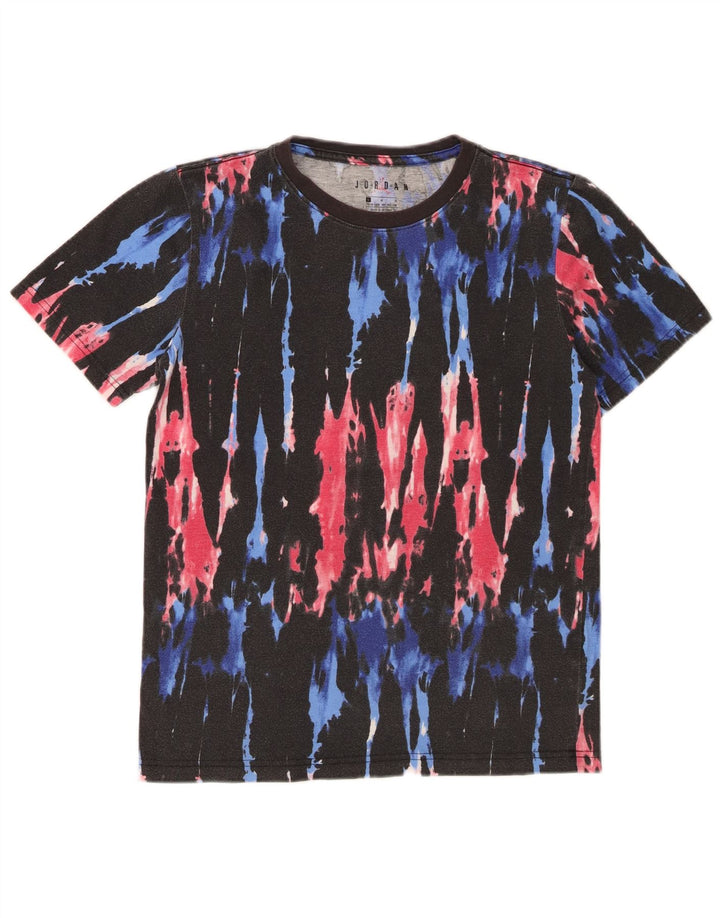 Camiseta masculina Jordan 12-13 anos grande tie-dye multicolorida