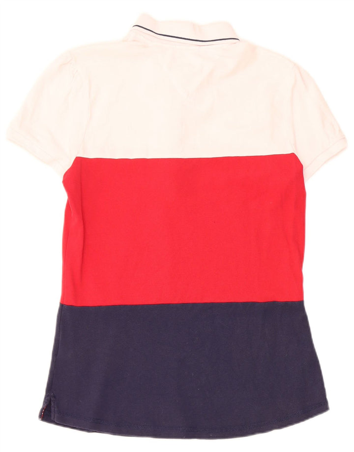 Camisa polo feminina Tommy Hilfiger UK 12 Medium Multicolor Colorblock