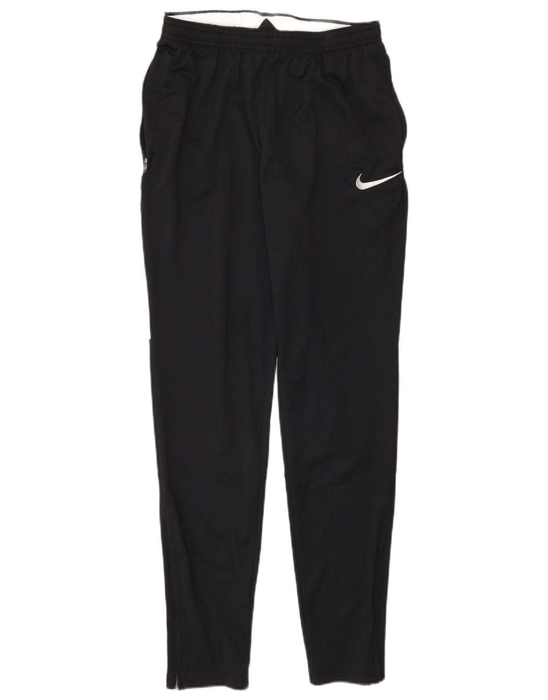 Calça de treino masculina Nike Dri Fit pequena preta colorblock poliéster