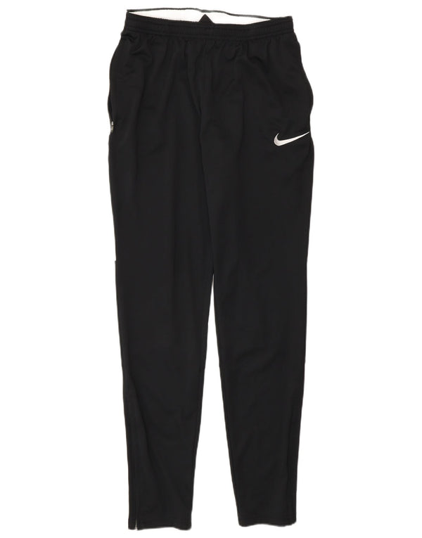 Calça de treino masculina Nike Dri Fit pequena preta colorblock poliéster