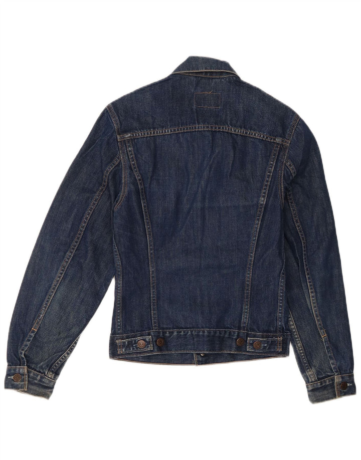 Jaqueta jeans masculina Levi's UK 36 pequeno algodão azul