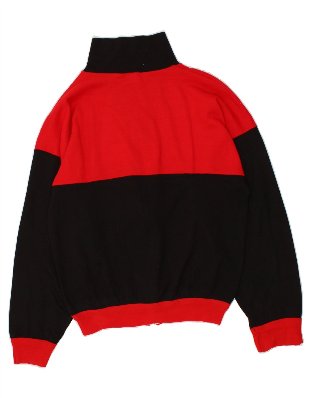 Jaqueta masculina VINTAGE de agasalho médio vermelho colorblock