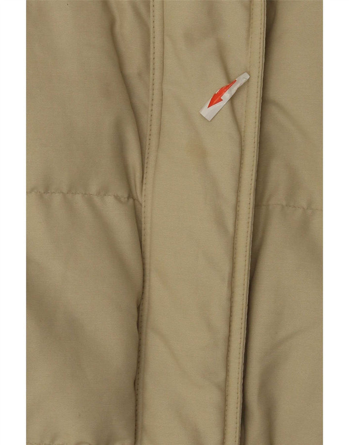 Casaco acolchoado grande feminino Woolrich Reino Unido 10 pequeno bege nylon