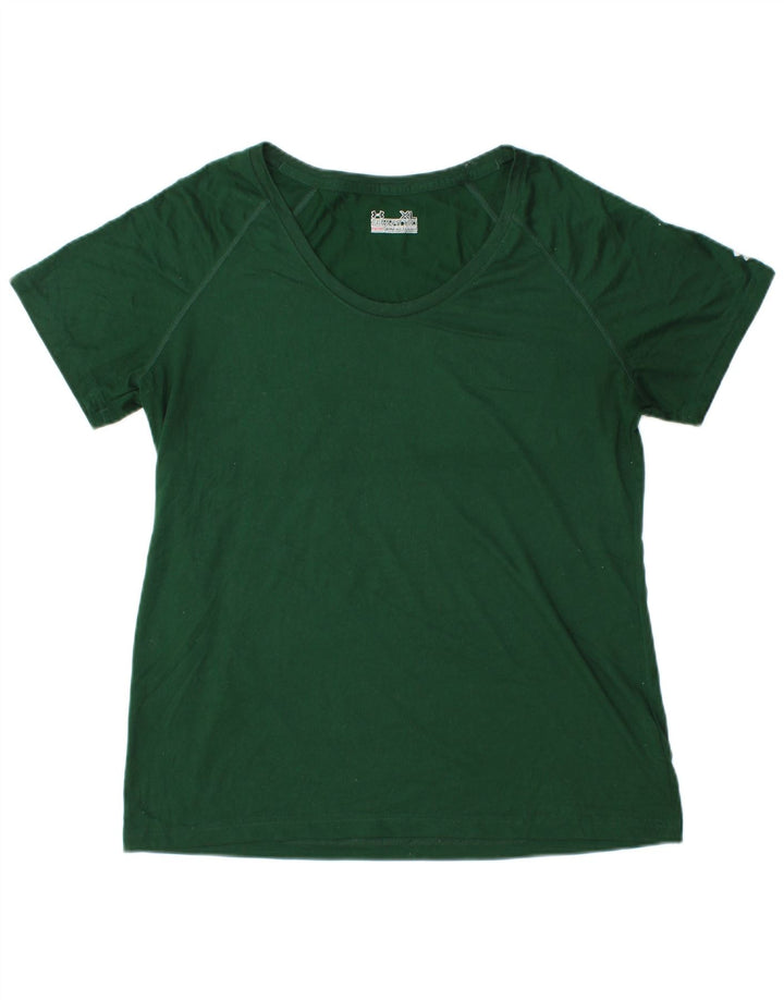 UNDER ARMOUR Camiseta feminina Heat Gear Top UK 18 XL poliéster verde