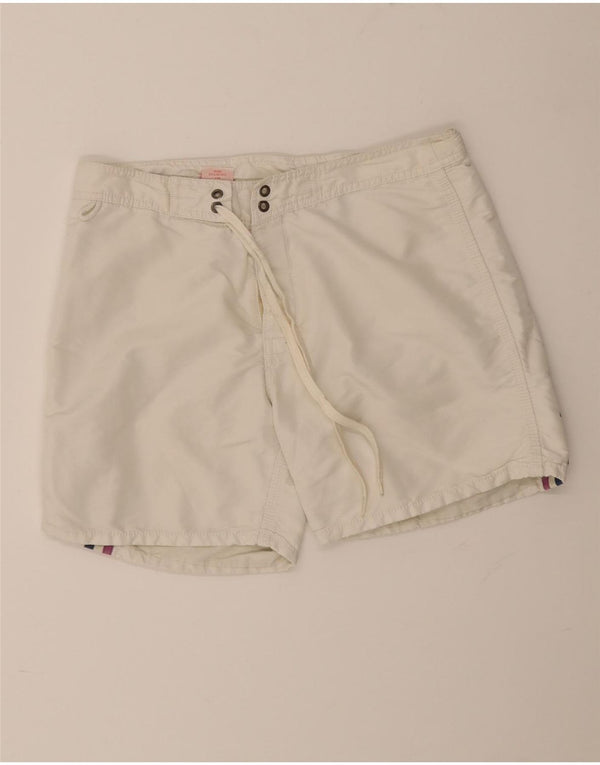 Shorts de natação masculino Sundek médio branco colorblock