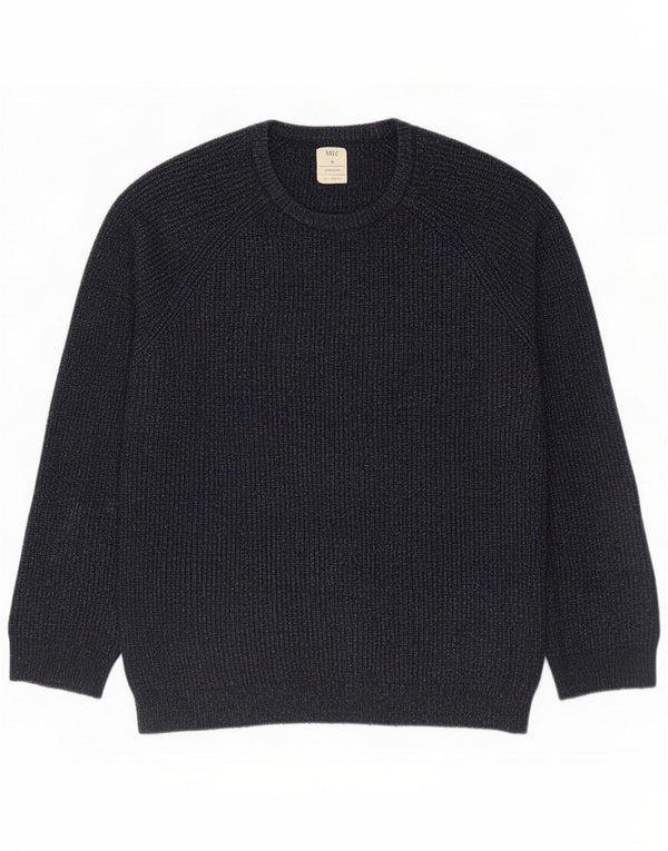 Suéter masculino Marks & Spencer com gola redonda XL azul marinho manchado acrílico