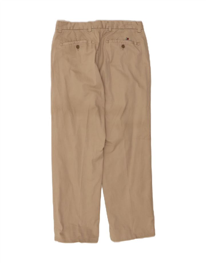 TOMMY HILFIGER Mens Pegged Chino Trousers W33 L30 Beige Cotton Vintage Tommy Hilfiger and Second-Hand Tommy Hilfiger from Messina Hembry 