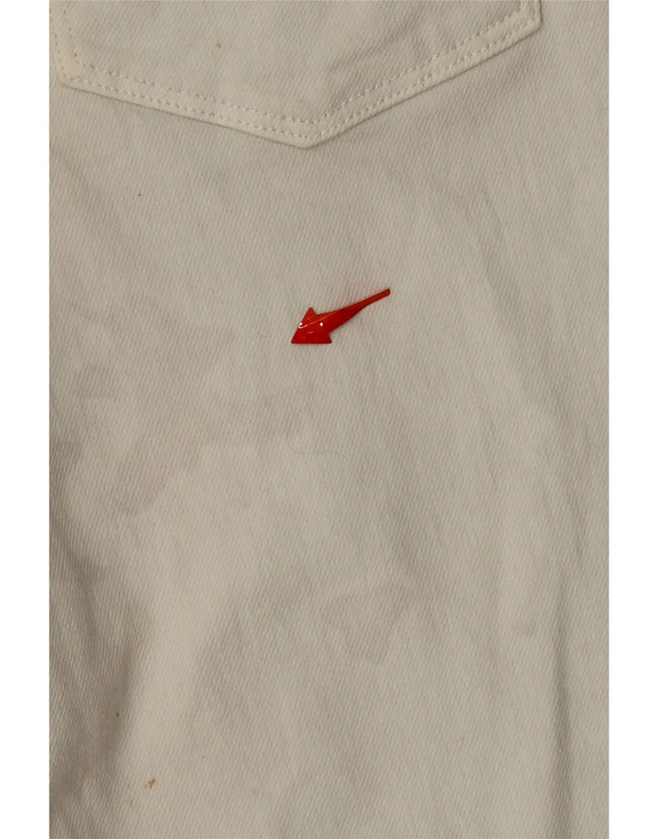 Bermuda jeans masculina LEVI'S W32 algodão branco médio