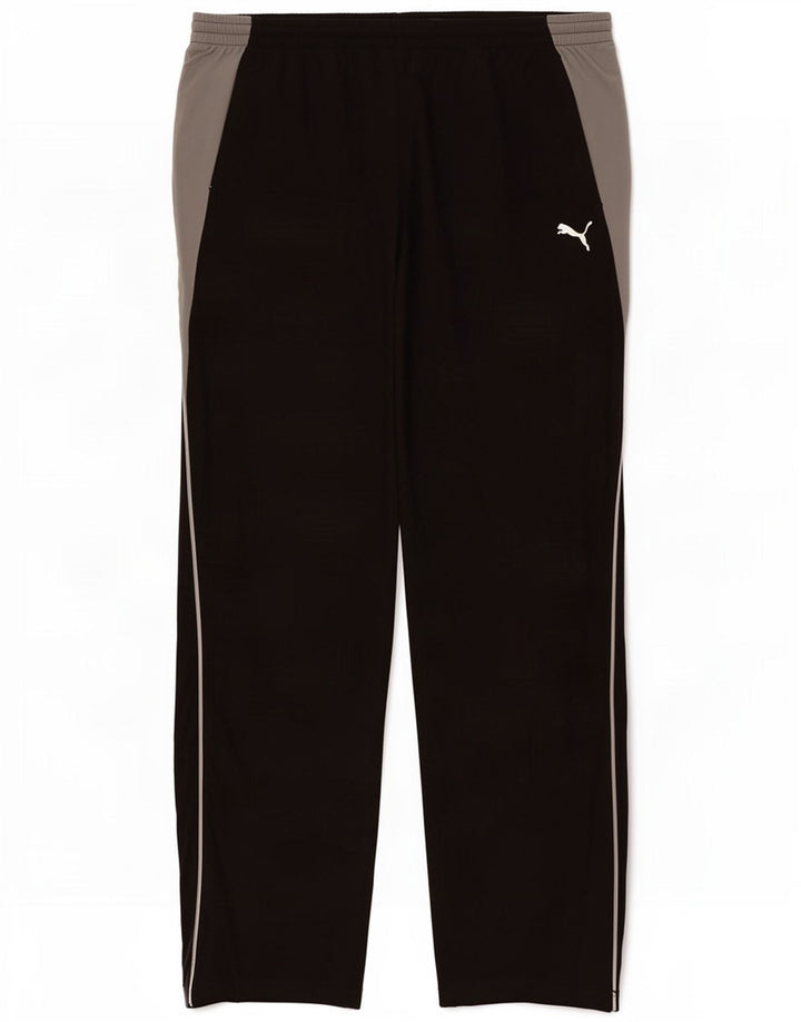 Calça de treino masculina Puma XL preto Colourblock poliéster