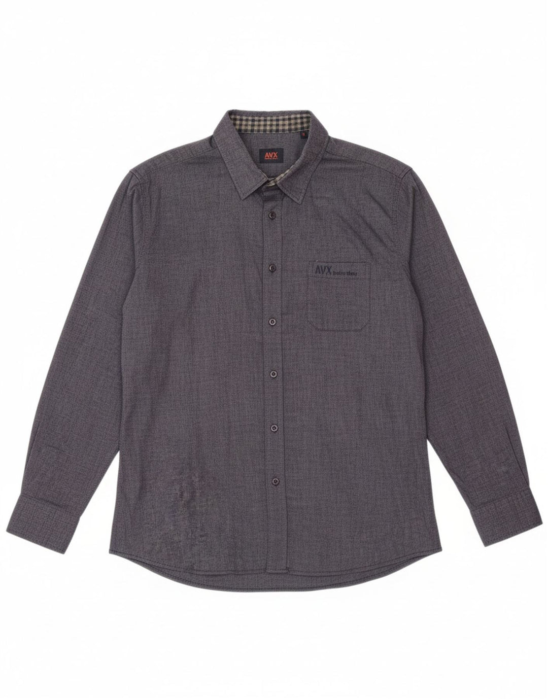 Camisa masculina AVIREX algodão azul médio