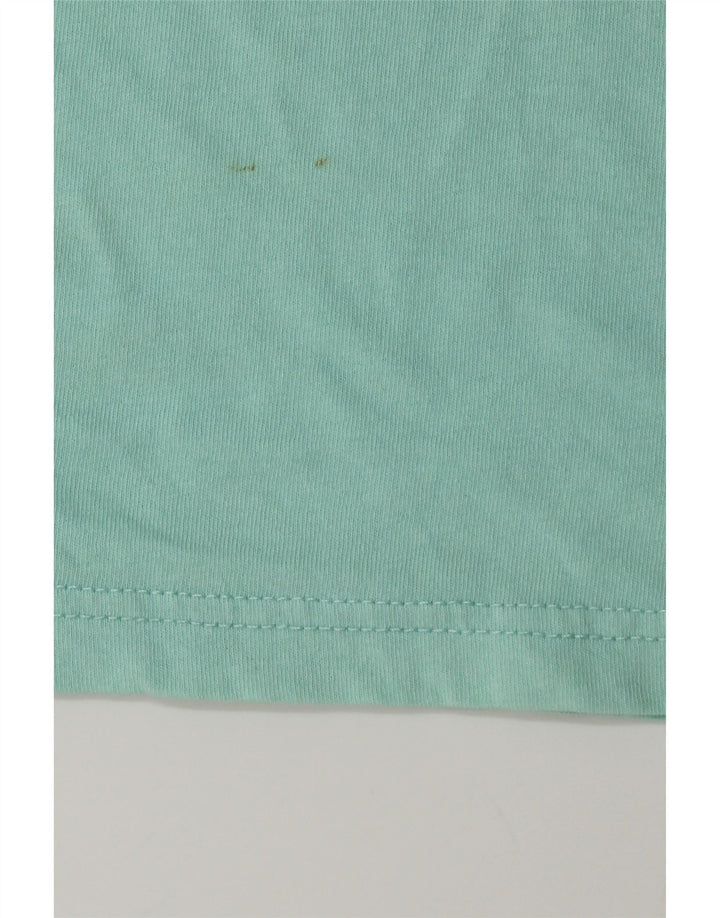 Tommy Hilfiger Camiseta masculina gráfica Top XL algodão turquesa