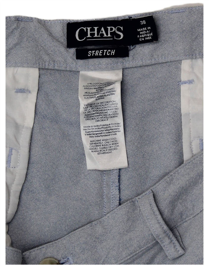 Shorts Chino Masculino Chaps W38 XL Azul Algodão
