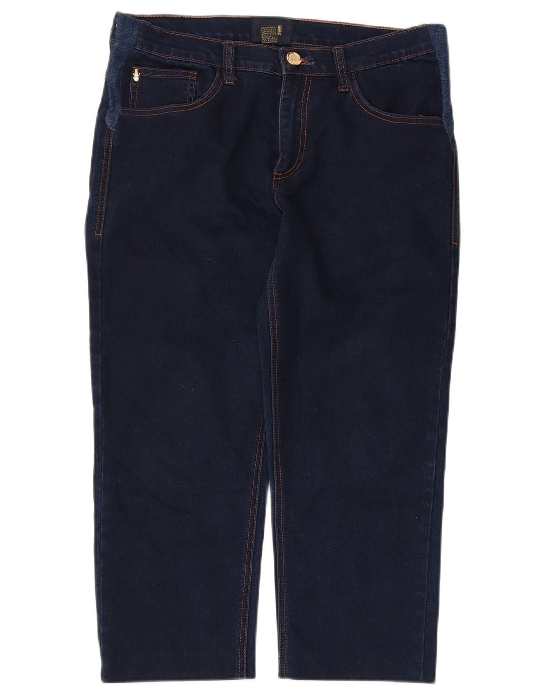 Jeans Capri Just Cavalli Feminino W34 L22 Azul Marinho
