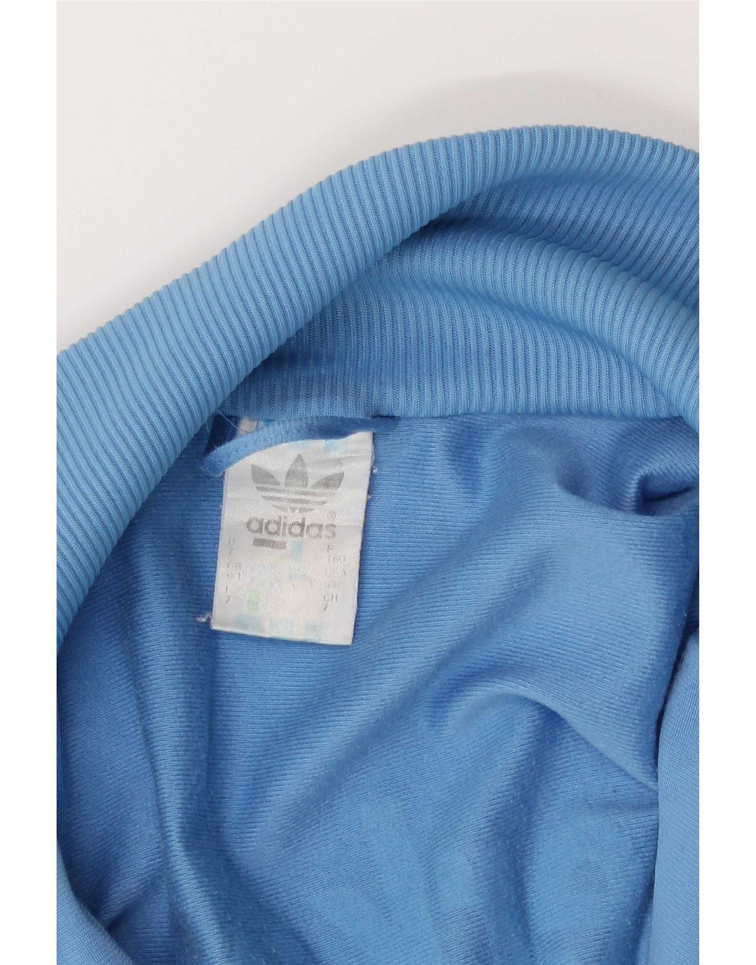 Adidas Mens Graphic Tracksuit Top Jacket Médio Azul Colorblock Poliéster