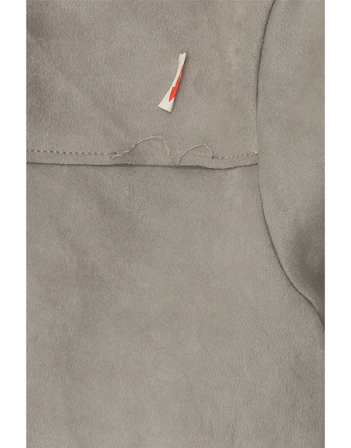 Blusa feminina Zara UK 10 pequena cinza colorblock