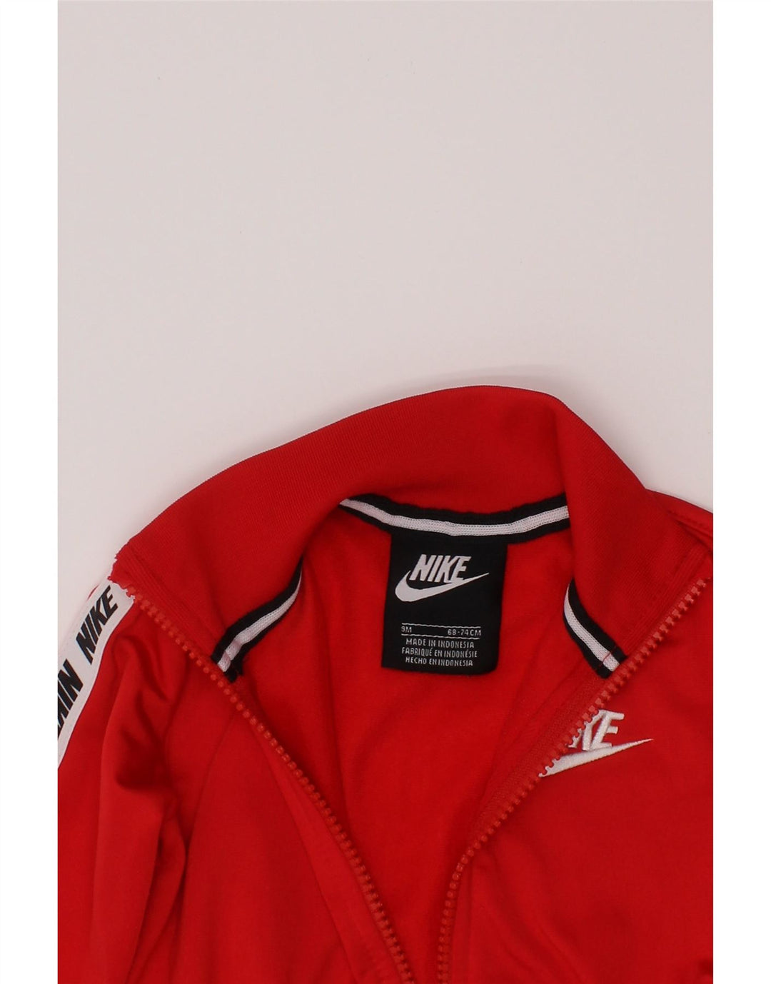 NIKE Baby Boys Graphic Tracksuit Top Jacket 6-9 Meses Vermelho Colorblock