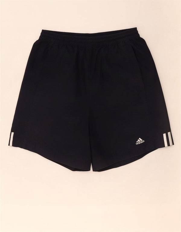 Adidas Mens Sport Shorts Médio Azul Marinho Algodão