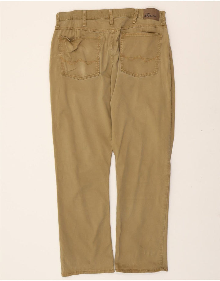 WRANGLER Mens Straight Casual Trousers W34 L30 Brown Cotton Vintage Wrangler and Second-Hand Wrangler from Messina Hembry 