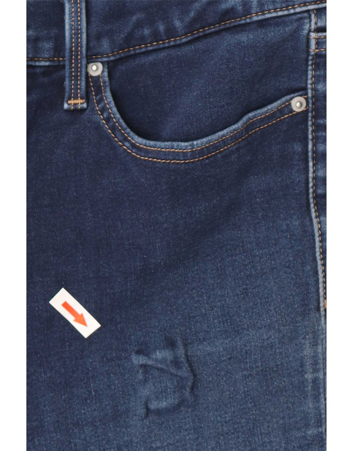 Jeans retos femininos Levi's W28 L30 algodão azul