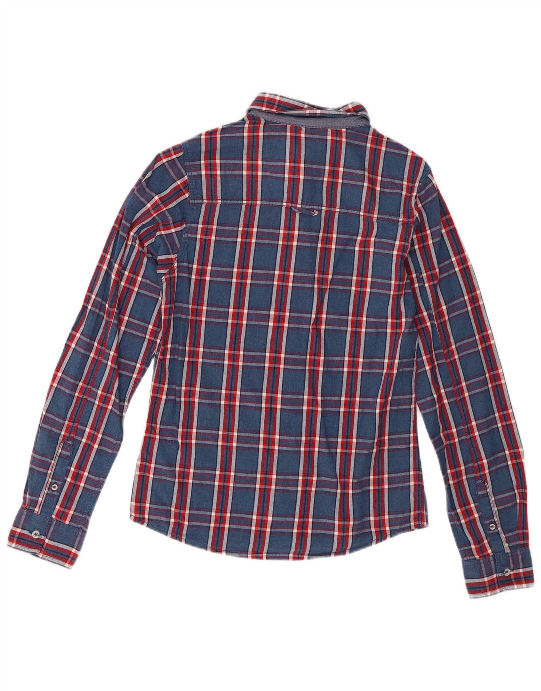 Camisa Timberland Menino 13-14 Anos Pequena Azul Marinho Xadrez Algodão