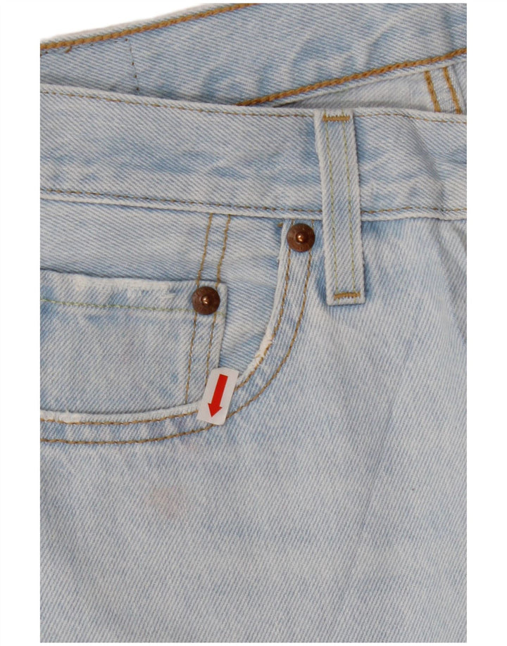 Calça jeans feminina Levi's 501 Straight W28 L25 azul algodão clássico