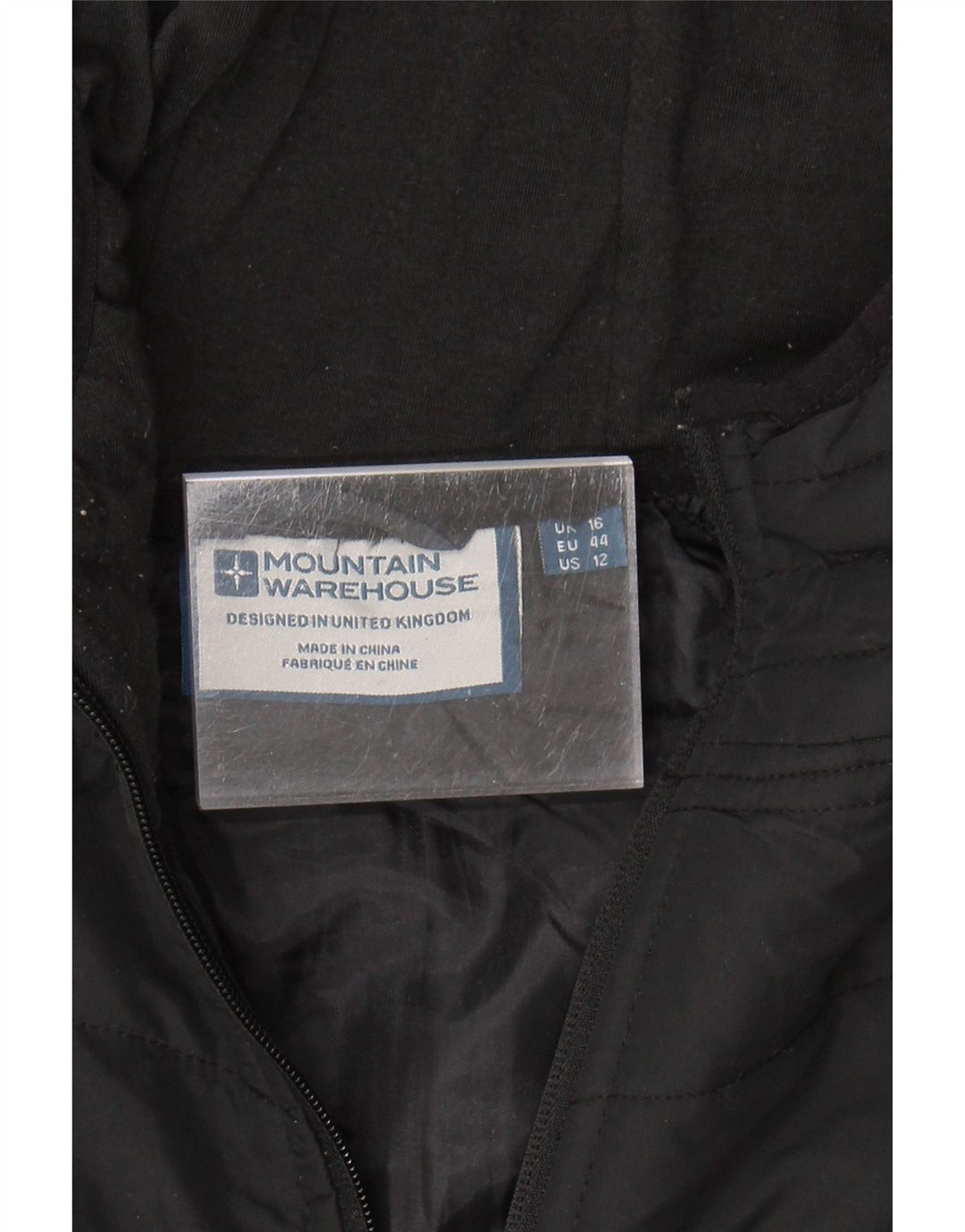 Jaqueta feminina acolchoada com capuz MOUNTAIN WAREHOUSE UK 16 grande preta