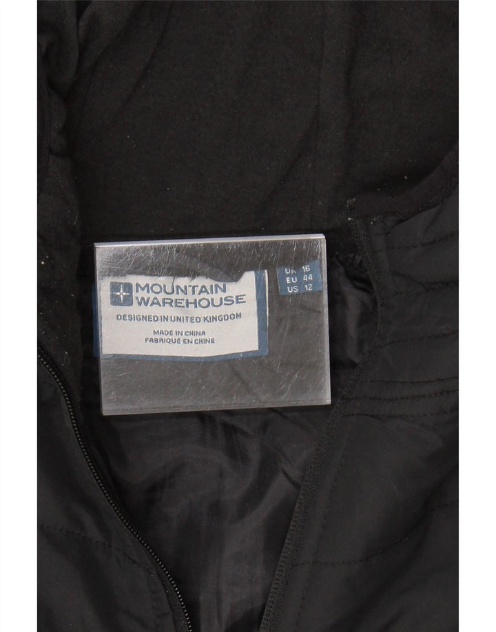 Jaqueta feminina acolchoada com capuz MOUNTAIN WAREHOUSE UK 16 grande preta