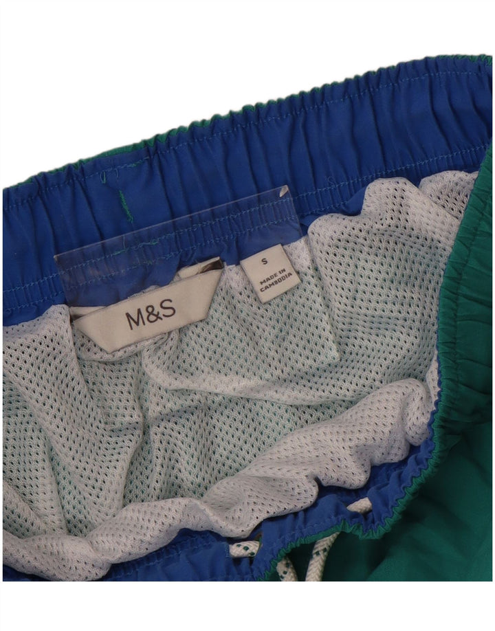 Shorts de natação masculino Marks & Spencer pequeno verde
