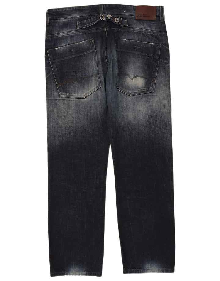 Hugo Boss Calça jeans reta masculina W36 L32 azul marinho