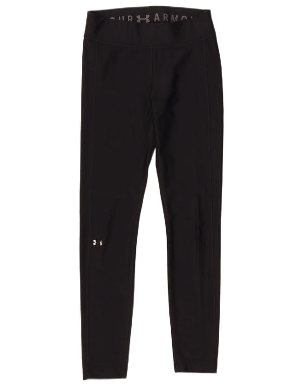Under Armour Womens Heat Gear Leggings Reino Unido 14 Médio Preto