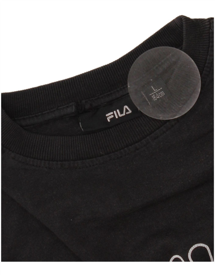 Camiseta Feminina Fila Graphic UK 16 Grande Preto