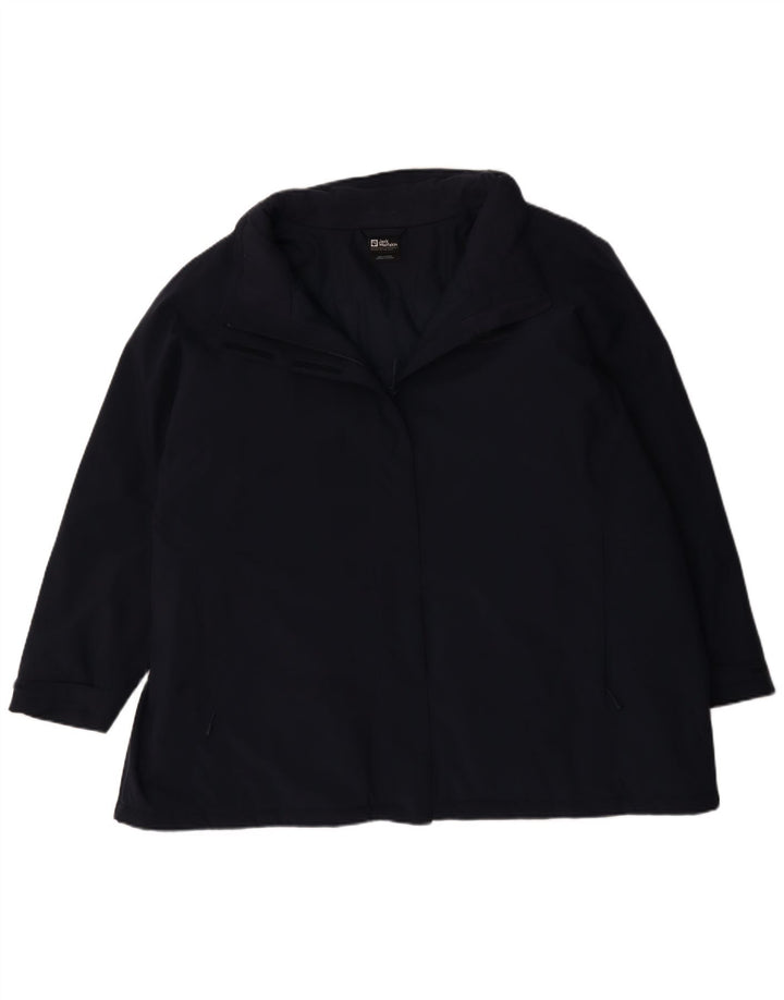 Jaqueta acolchoada masculina Jack Wolfskin Reino Unido 30 6XL poliéster azul marinho