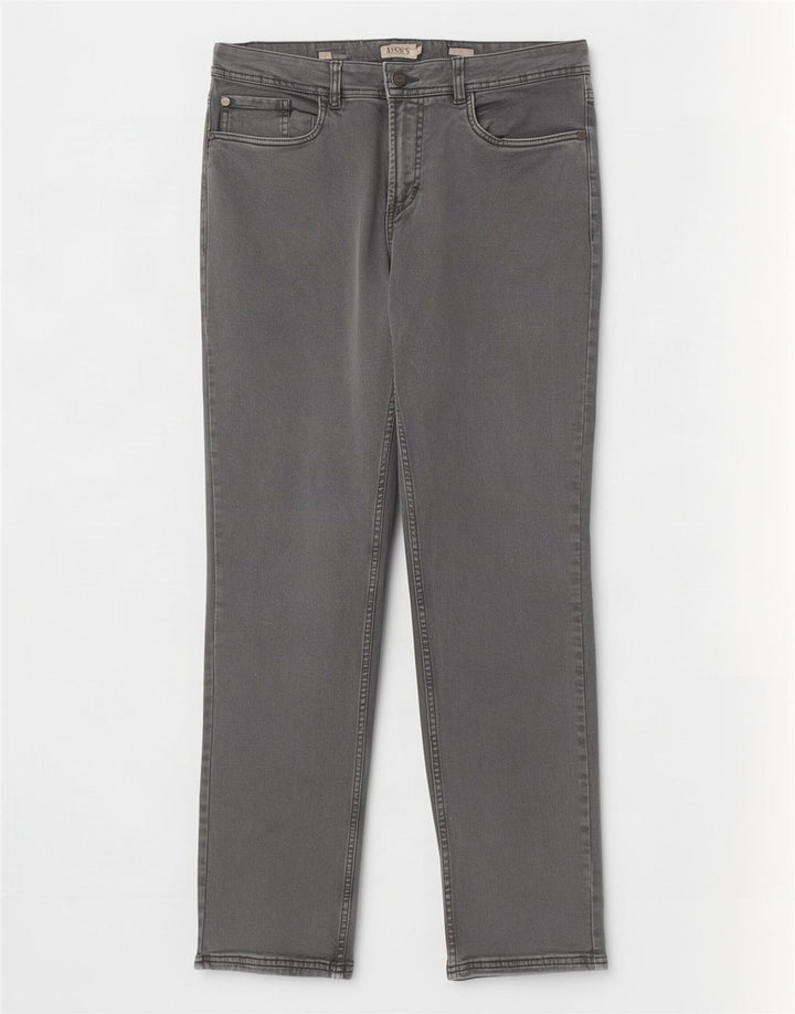 Dack's Mens Slim Jeans IT 52 XL W34 L31 Algodão Cinza