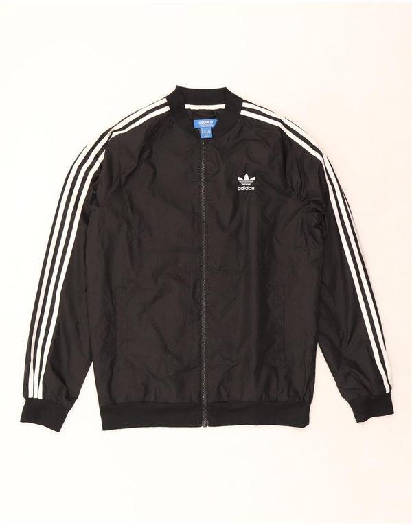 Jaqueta Adidas Mens Treino Top Médio Poliéster Preto