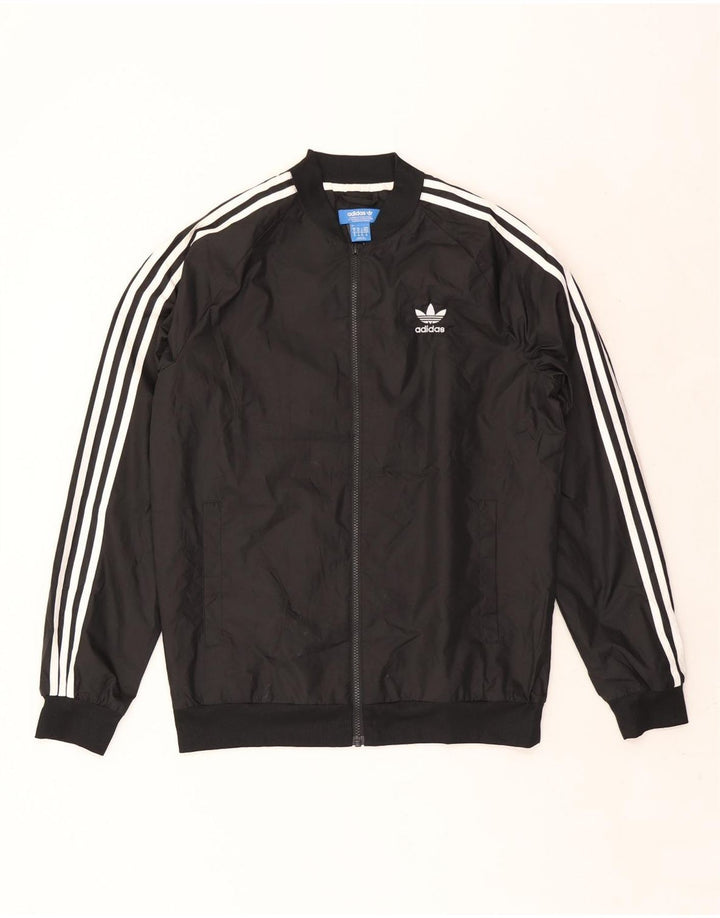 Jaqueta Adidas Mens Treino Top Médio Poliéster Preto