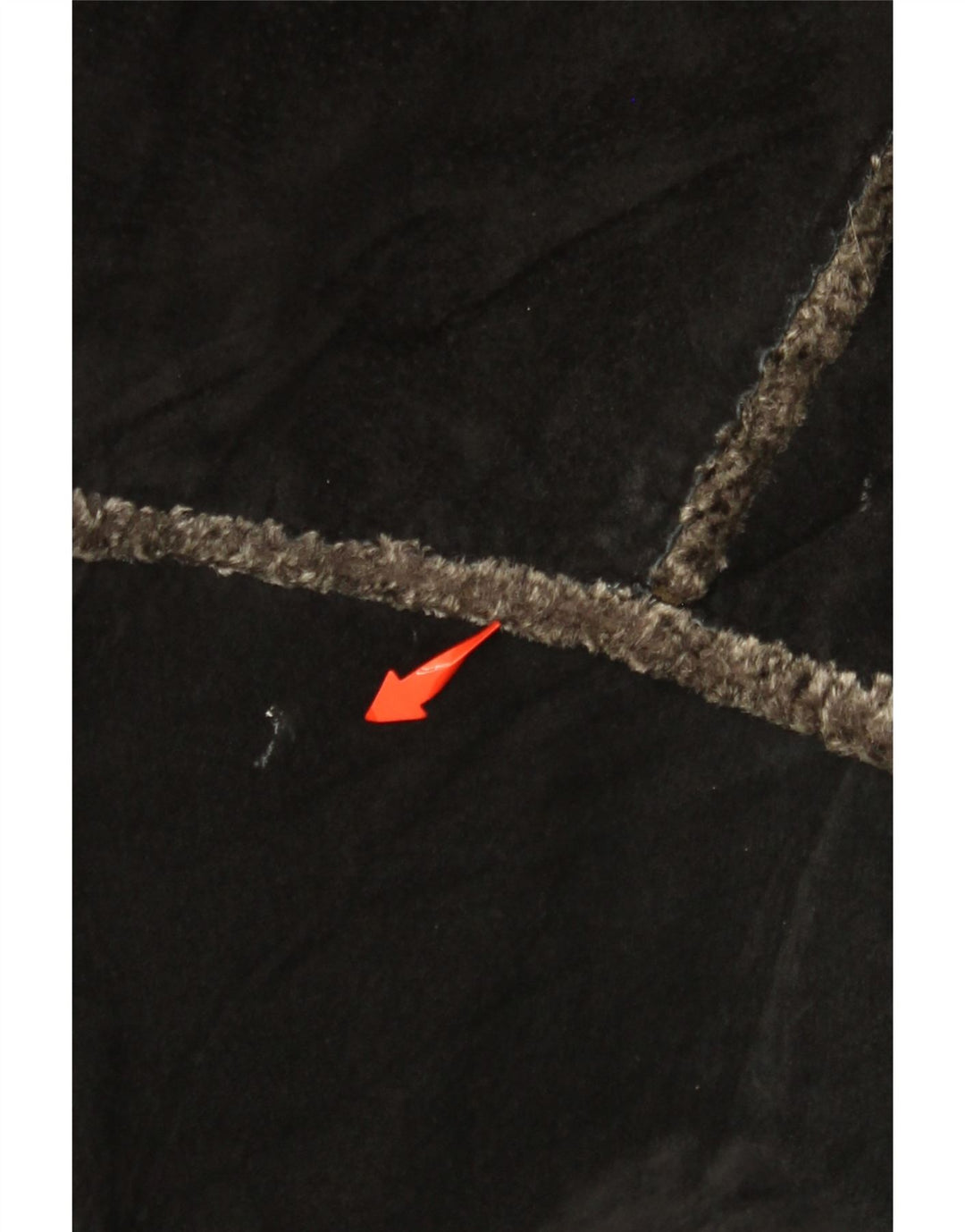 Jaqueta masculina de camurça com capuz GIORGIO MOBIANI Reino Unido 44 2XL couro preto