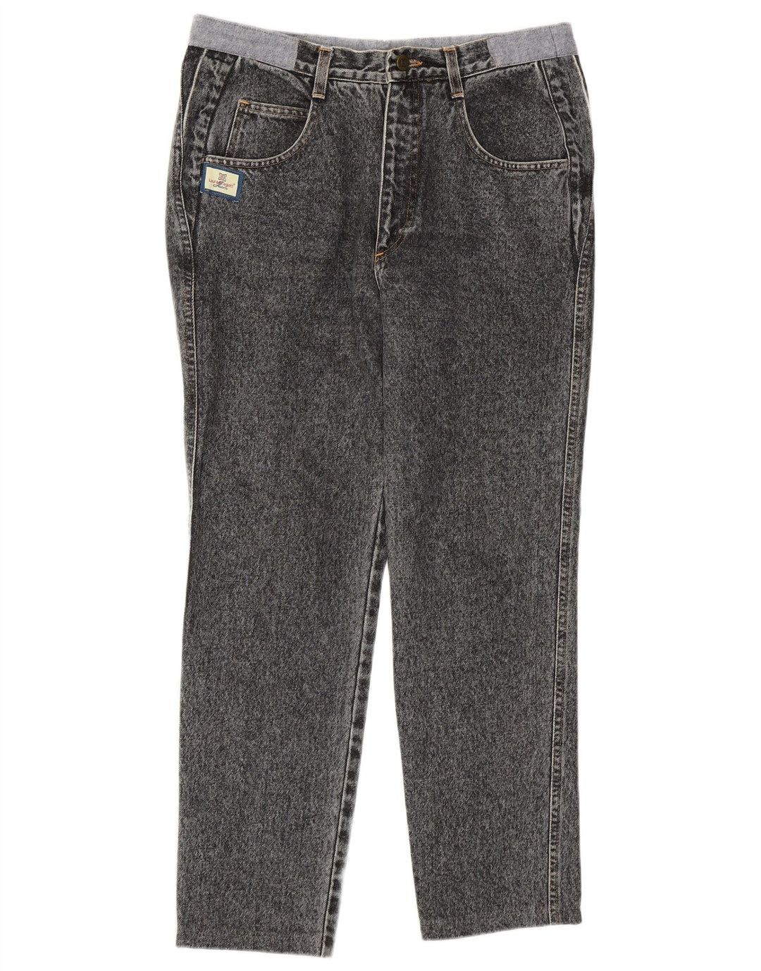LAURA BIAGIOTTI Calça jeans feminina W30 L27 algodão cinza
