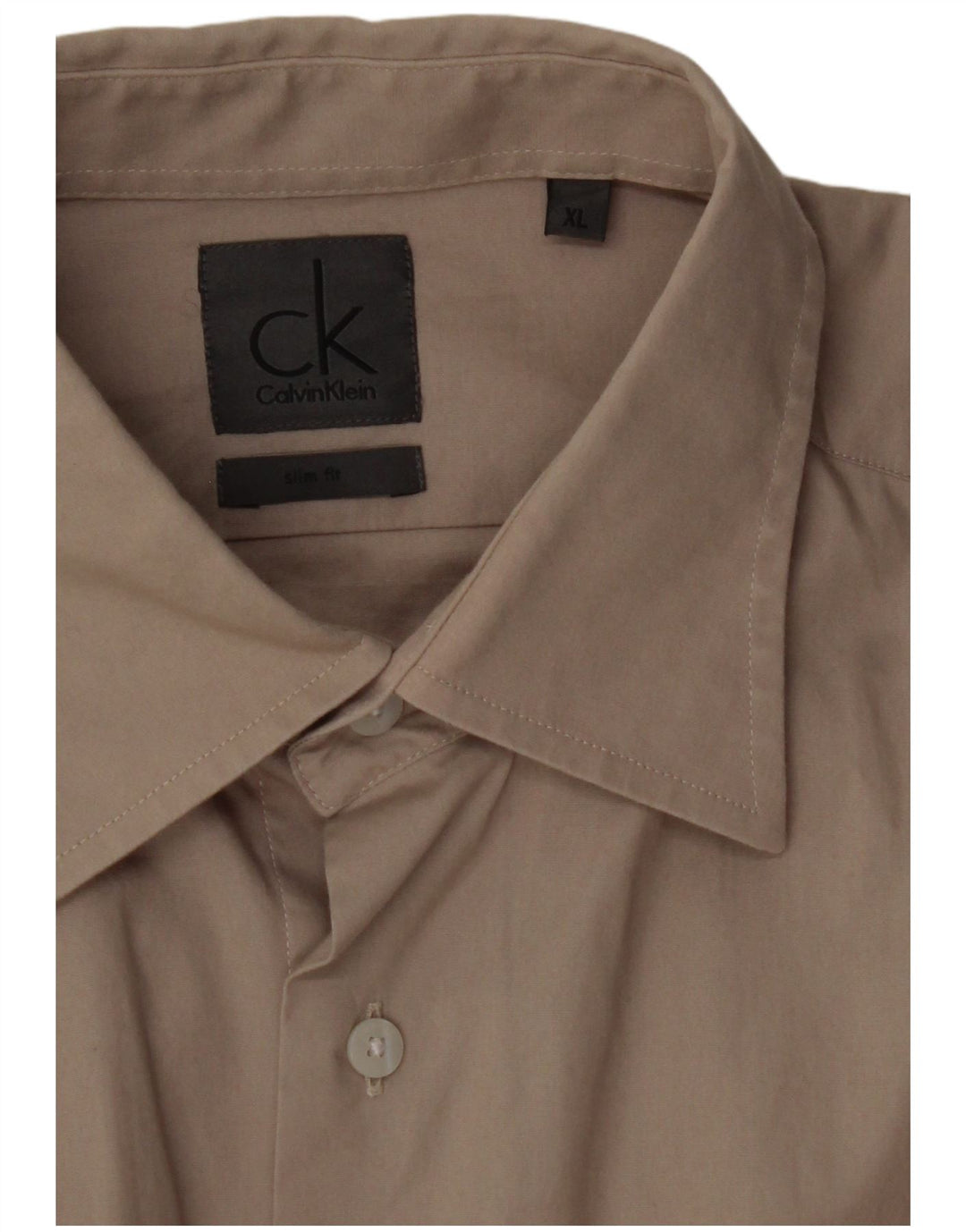 Camisa masculina CALVIN KLEIN Slim Fit XL Bege