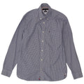 Camisa masculina Tommy Hilfiger grande algodão guingão azul