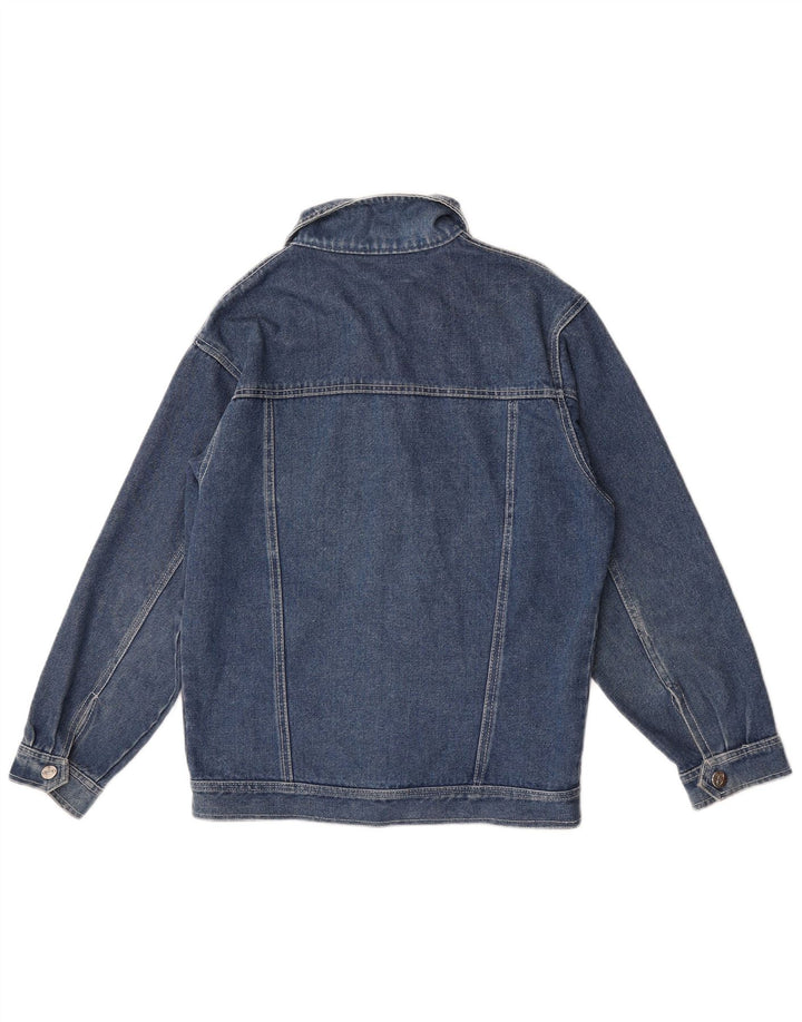 Jaqueta jeans masculina vintage UK 42 XL algodão azul