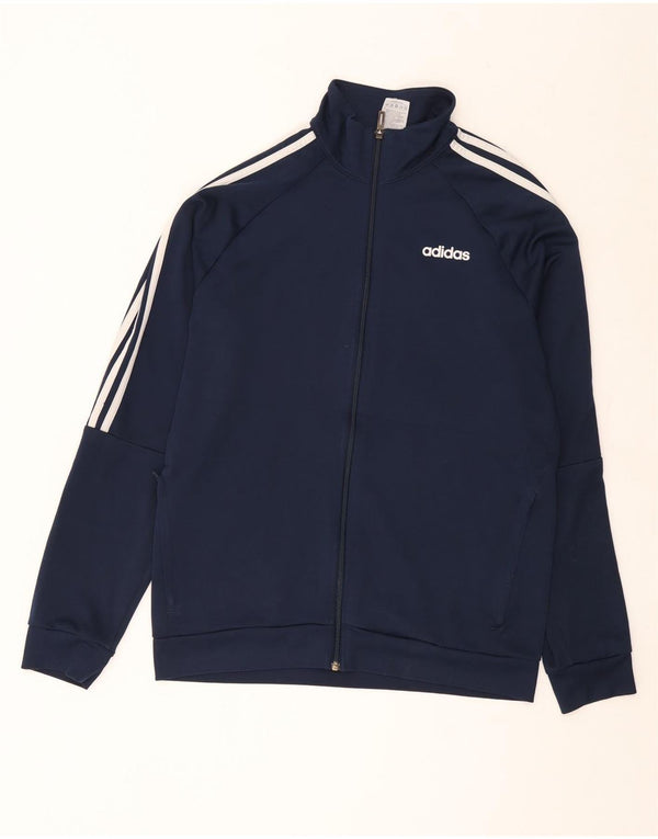 Adidas Mens Aeroready Tracksuit Top Jacket Reino Unido 44/46 Grande Azul Marinho