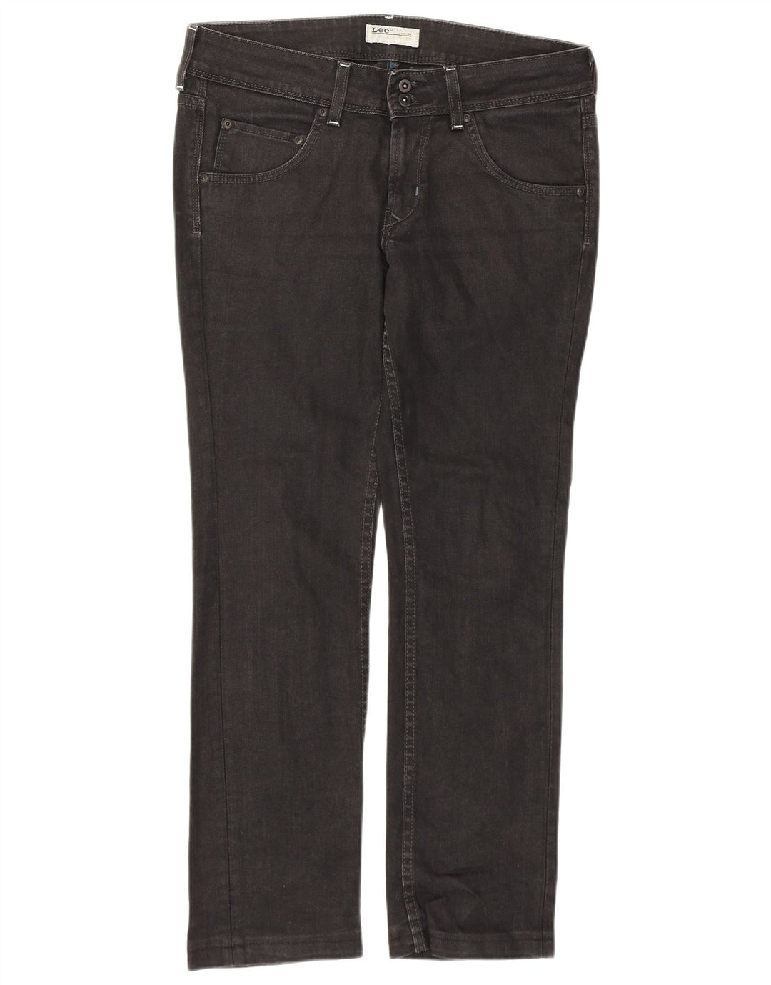 LEE Feminino Amy Straight Jeans W31 L28 Preto
